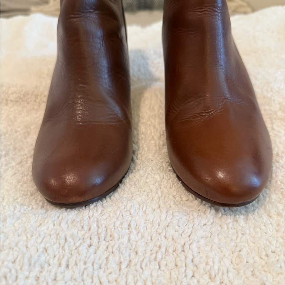 Tory Burch Brown Leather Ankle Boots - Picture 5 of 6